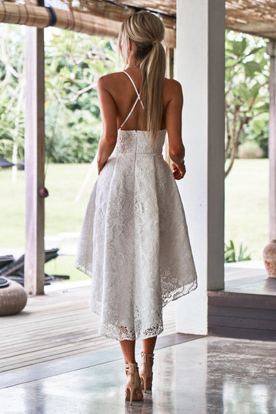Backless Gown - Vintage White
