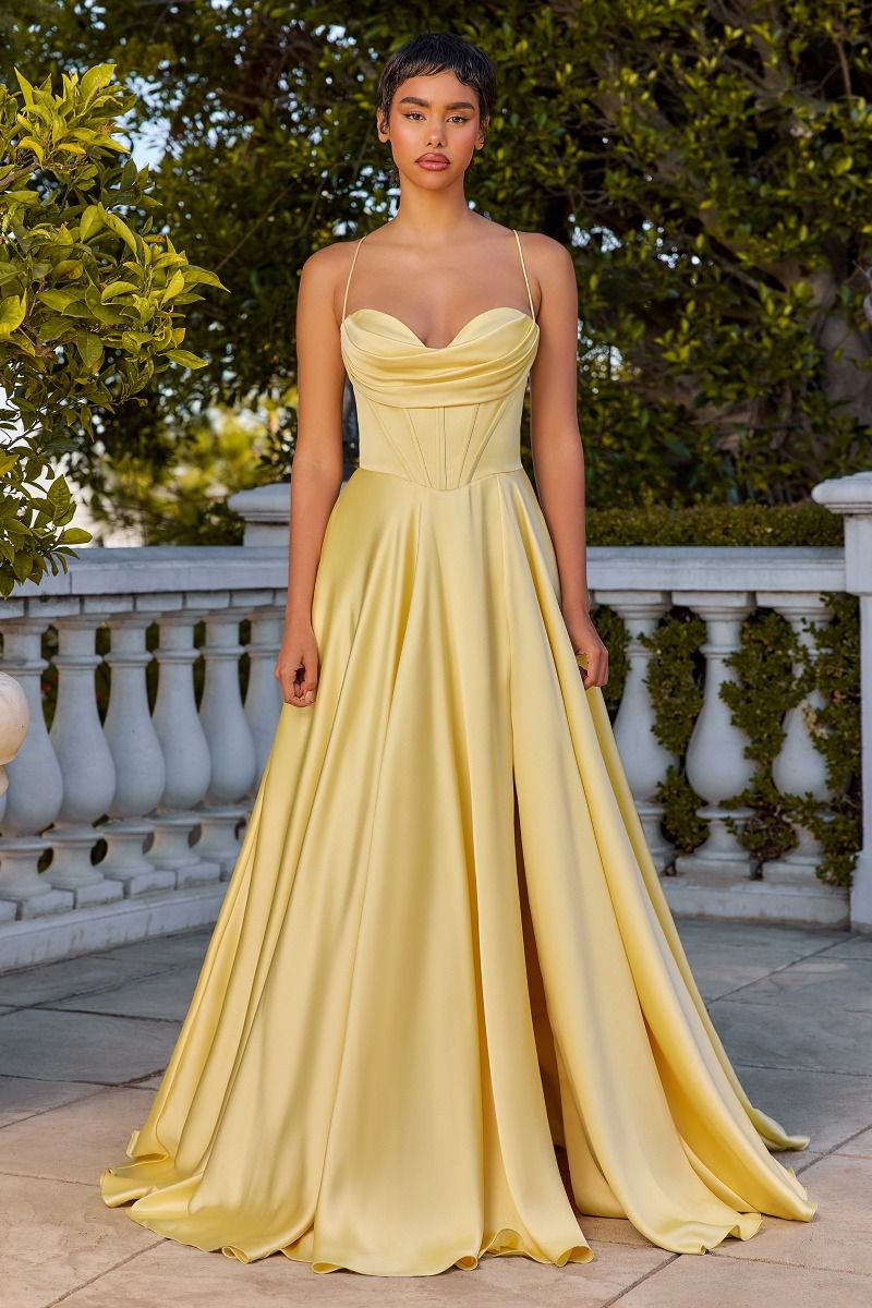 MEGAN GOWN - LIGHT YELLOW | 7481