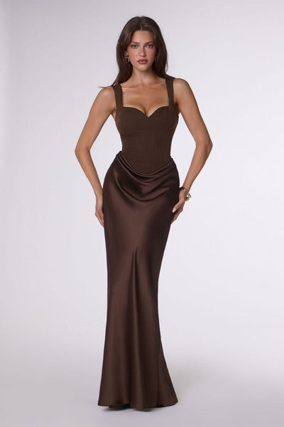 VIENNA GOWN - ESPRESSO