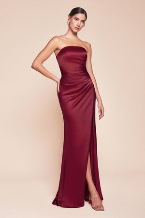 BLAIR GOWN - BURGUNDY