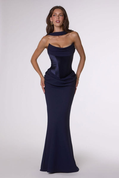 CELESTE GOWN - NAVY
