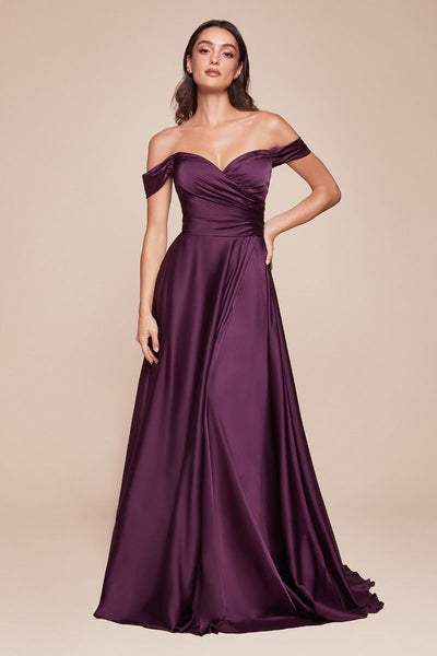 MILAN GOWN - EGGPLANT