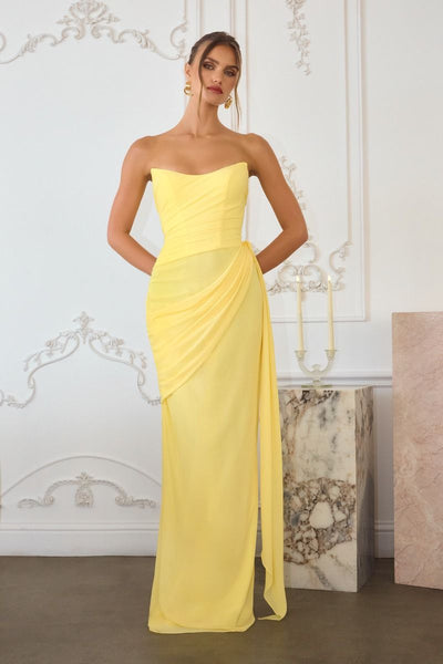 MARCELLA GOWN - LIGHT YELLOW