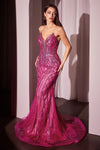 VENUS GOWN - FUCHSIA | CC6018