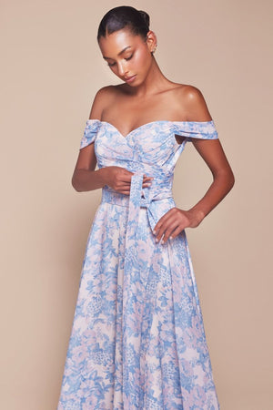 DAHLIA GOWN - BLUE FLORAL | 7441