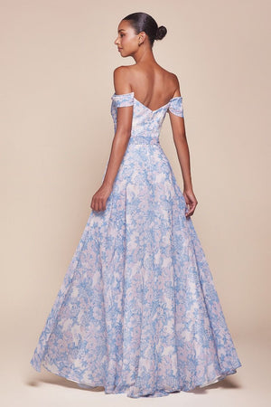 DAHLIA GOWN - BLUE FLORAL | 7441