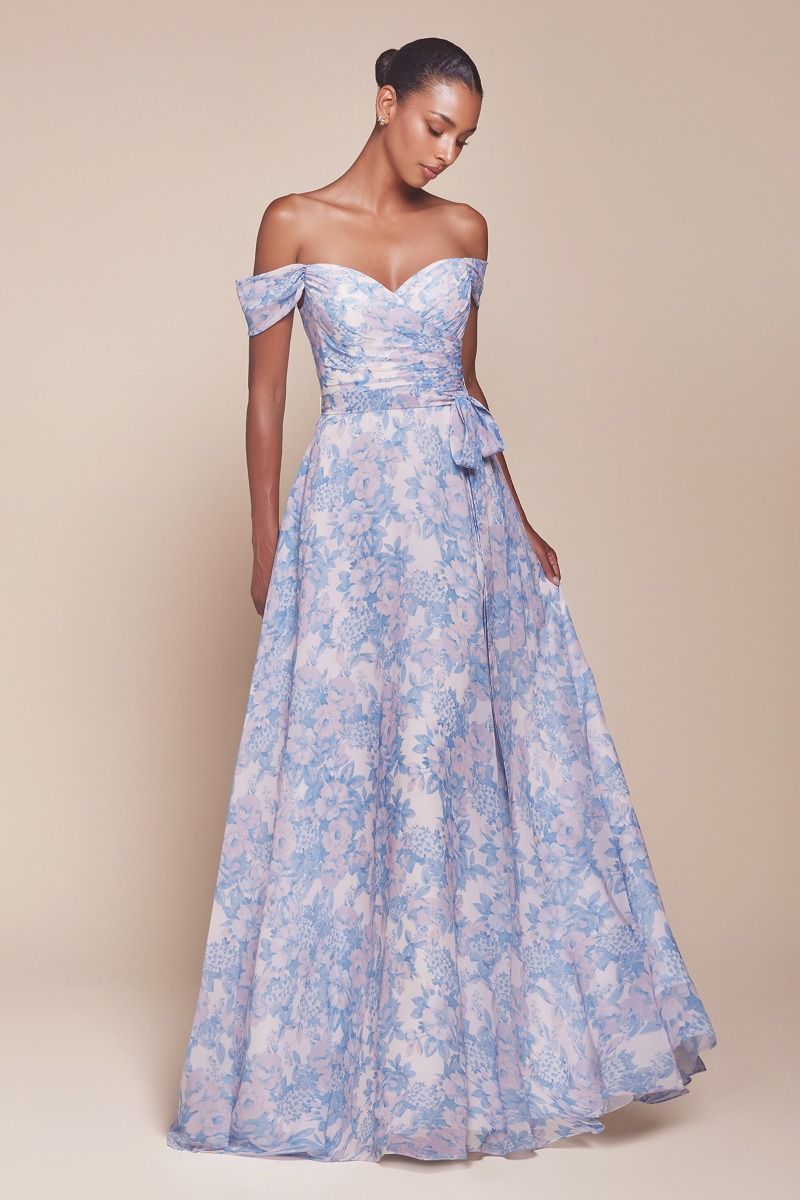 DAHLIA GOWN - BLUE FLORAL | 7441