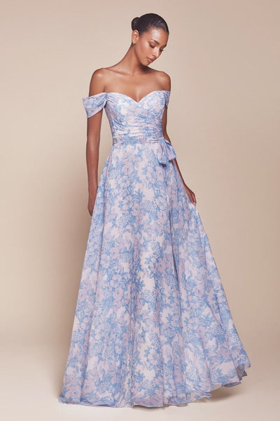 DAHLIA GOWN - BLUE FLORAL | 7441