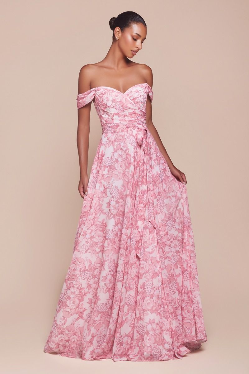 DAHLIA GOWN - ROSE FLORAL | 7441