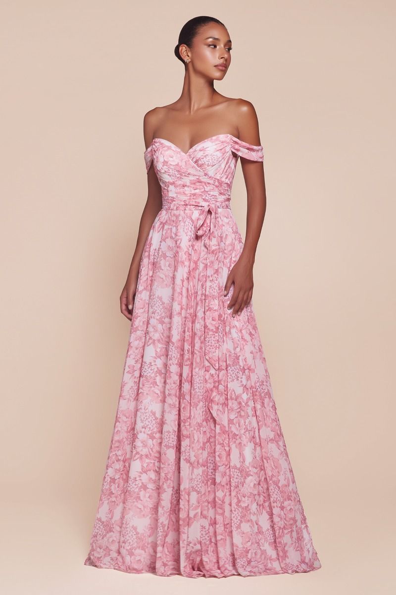 DAHLIA GOWN - ROSE FLORAL | 7441