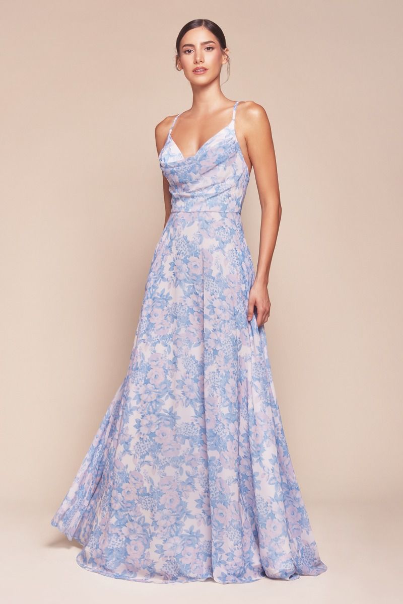 DAISY GOWN - BLUE FLORAL | 7444