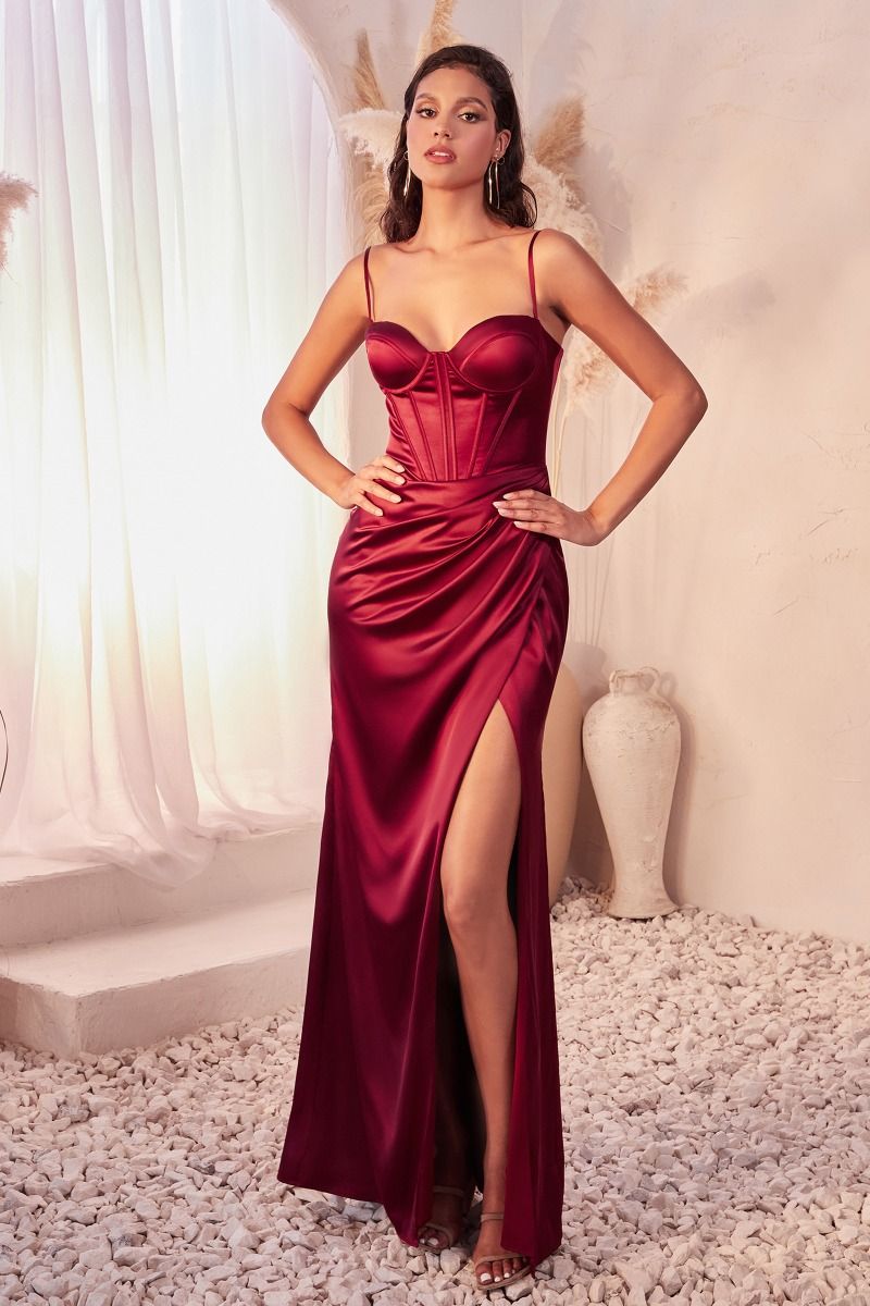 FLORENCE GOWN - BURGUNDY | 7495