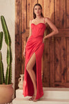FLORENCE GOWN - LIGHT CORAL | 7495