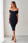 BRENDA DRESS - BLACK GLITTER