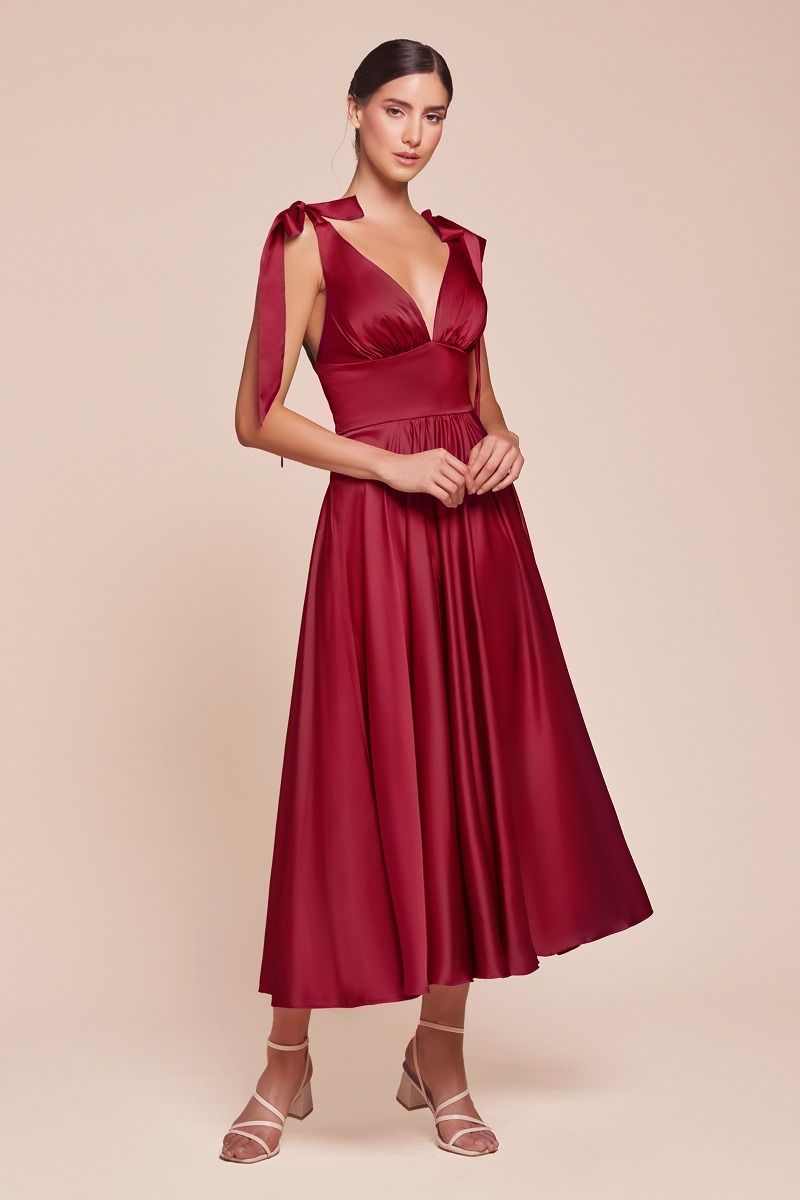 LILY GOWN - BURGUNDY | 7499