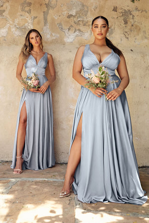EVELYN GOWN - DUSTY BLUE | 7469
