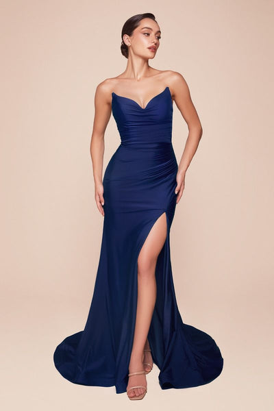 ELANOR GOWN - NAVY