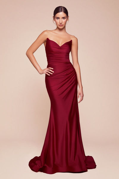 ELANOR GOWN - BURGUNDY