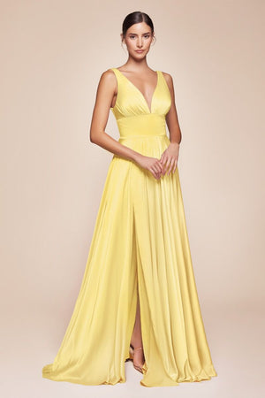 EVELYN GOWN - LIGHT YELLOW | 7469