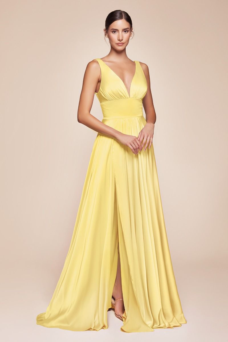 EVELYN GOWN - LIGHT YELLOW | 7469