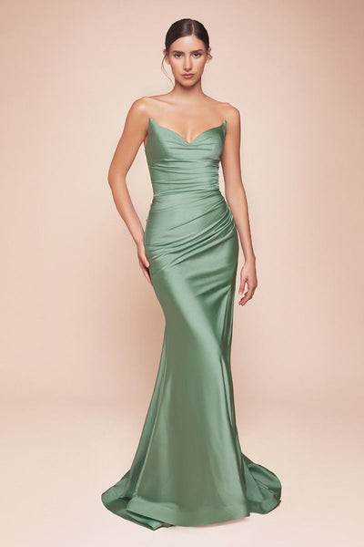 ELANOR GOWN - DARK SAGE