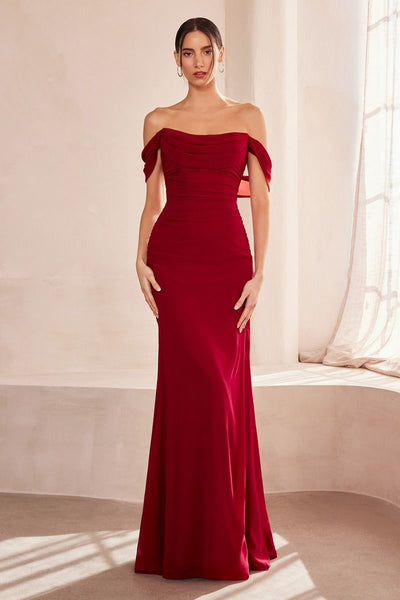 ELYSIA GOWN - BURGUNDY