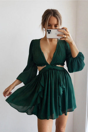 WRENLEY DRESS - GREEN