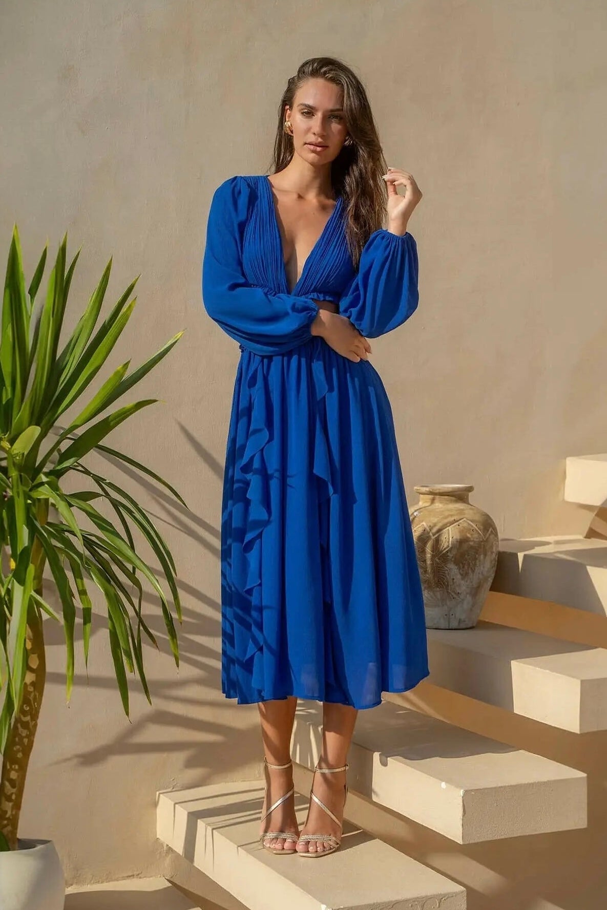 Amara Maxi Dress - Blue, Small Amara Maxi Dress - Blue, Small