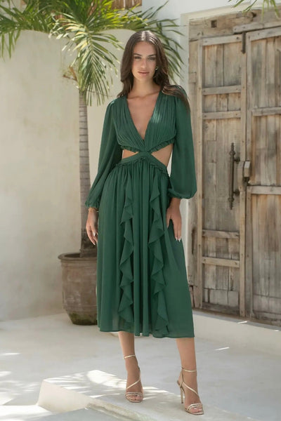 AMARA MAXI DRESS - GREEN
