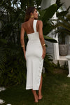 NEAVE MIDAXI DRESS - WHITE