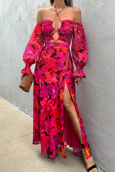 CAMERON KARMA MAXI DRESS - ORANGE FLORAL | SIZE XL