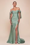 BRIDGETTE GOWN - CYAN | CD943