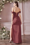 PORTIA CORSET GOWN - ROSEWOOD | 7484