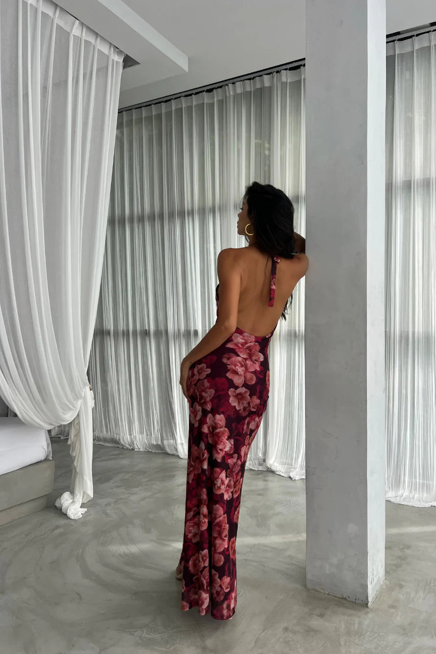 akela maxi dress wine Akela Maxi Dress Wine WHITE FOX BOUTIQUE :: Gemela Styled