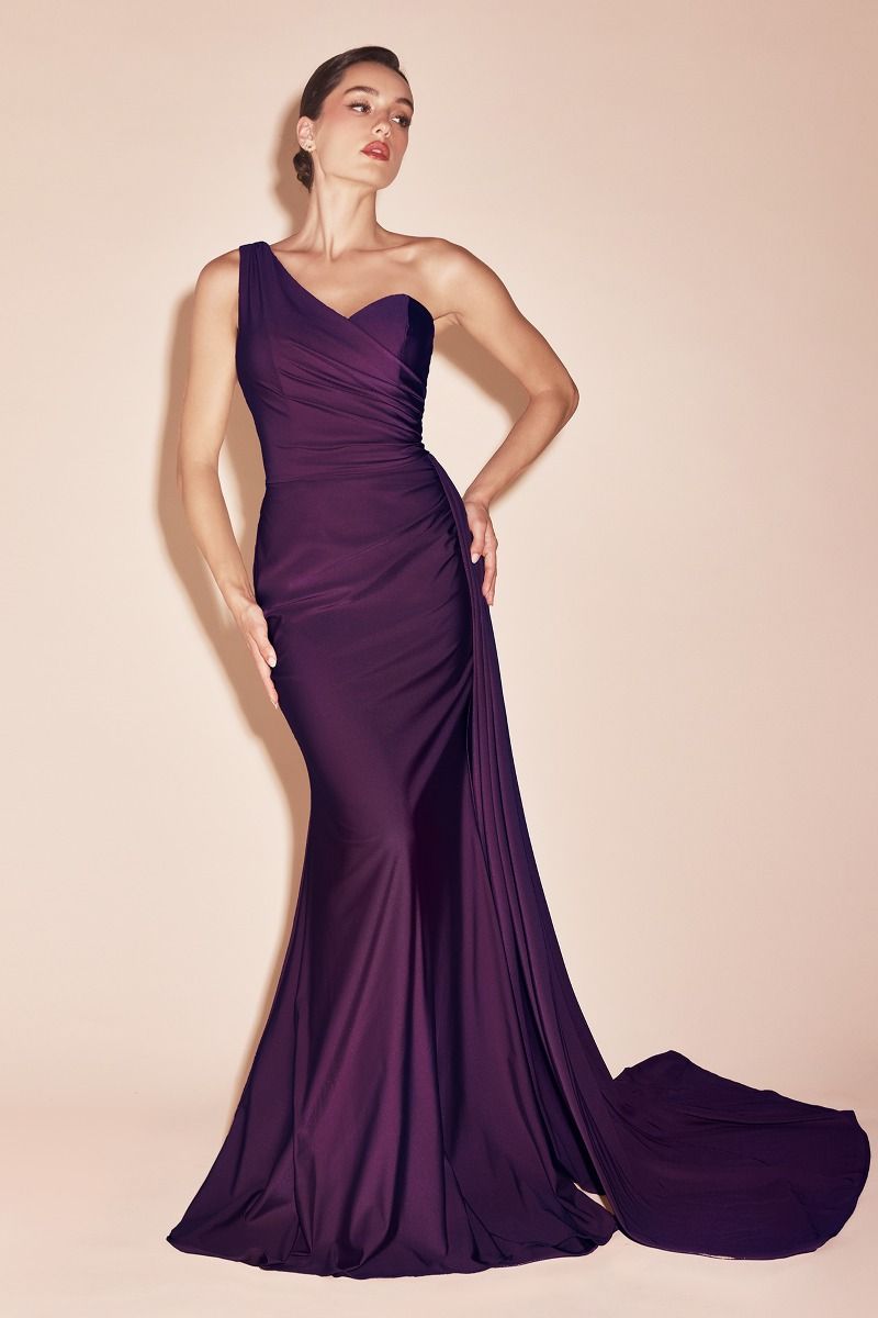 CASSANDRA GOWN - EGGPLANT | PT004