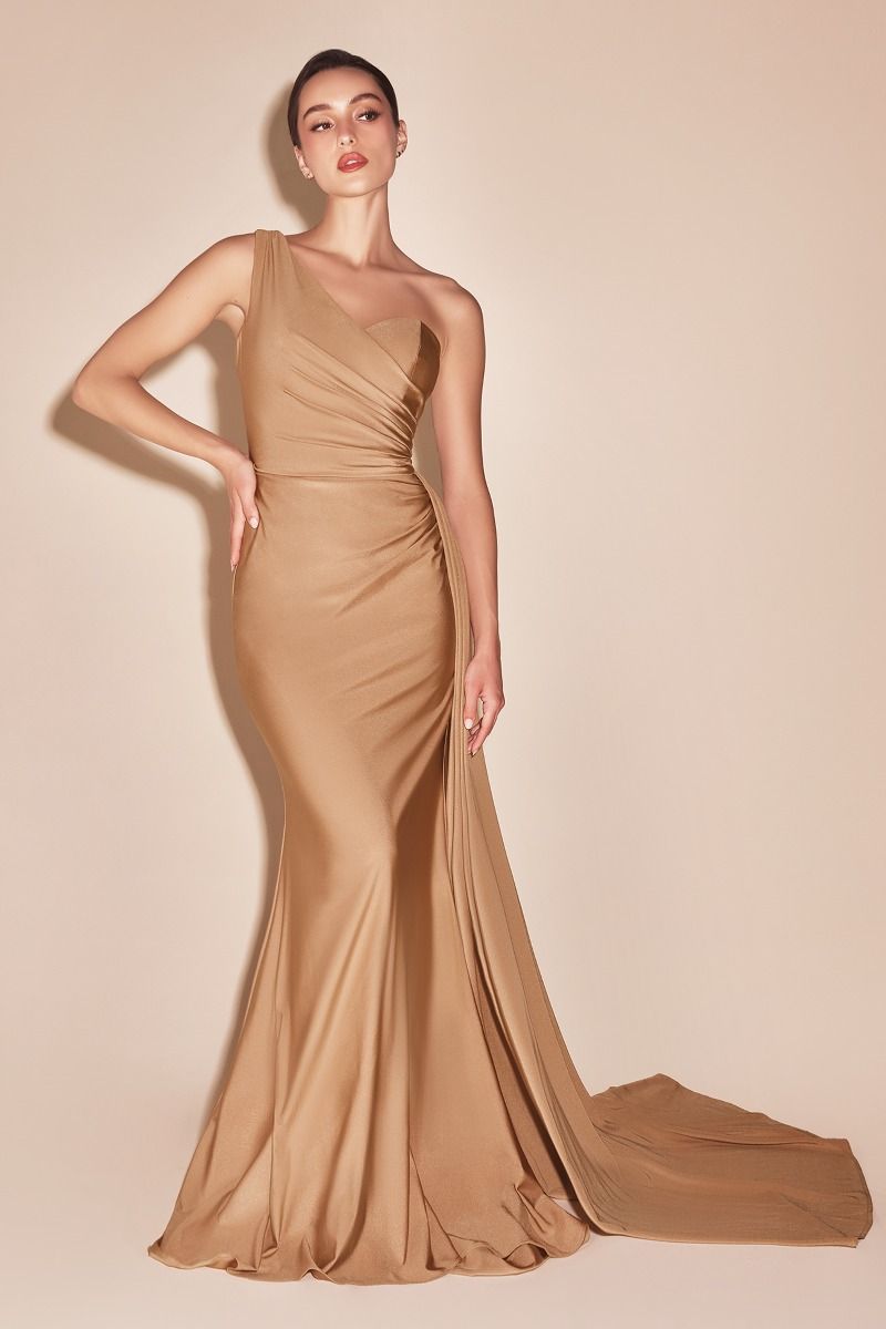 CASSANDRA GOWN - NUDE GOLD | PT004