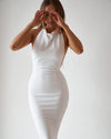 BACKLESS GOWN - VINTAGE WHITE