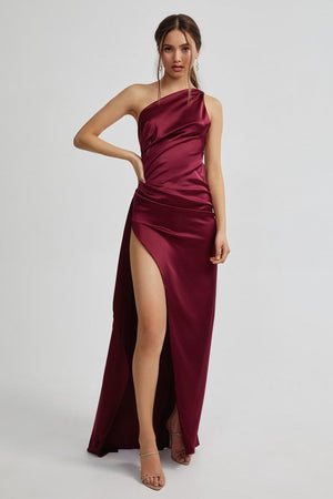 Samira Dress - Burgundy, AU/UK 10