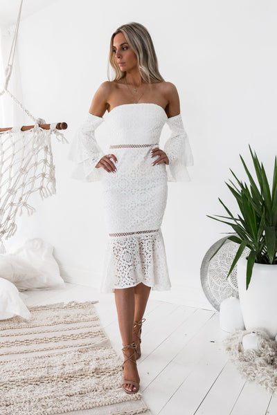 BRIANNA DRESS - WHITE