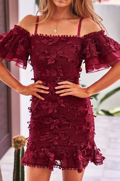 BEATRICE DRESS - RED