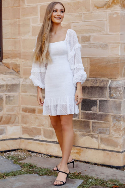 GAIL DRESS - WHITE