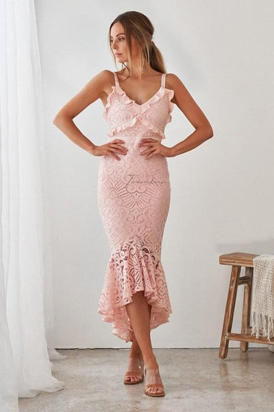 LEANNE DRESS - BLUSH