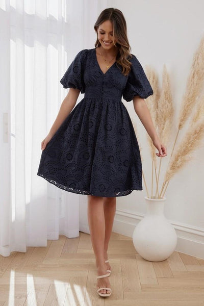 MILANI DRESS - NAVY