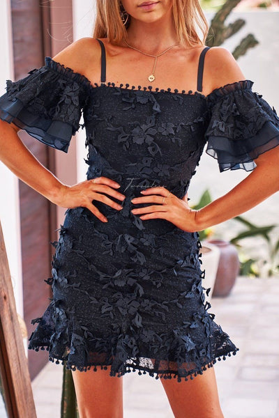 BEATRICE DRESS - NAVY
