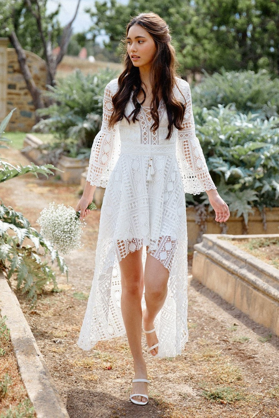 Boho Lace Bohemian High Low Dress Wedding Boho Dress Dress To Wear With Cowgirl Boots Long Boho Lace Bohemian High Low Dress Wedding Boho Dress Dress To Wear With Cowgirl Boots Long