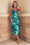 OLIVIA CAMERON DRESS - EMERALD GREEN FLORAL